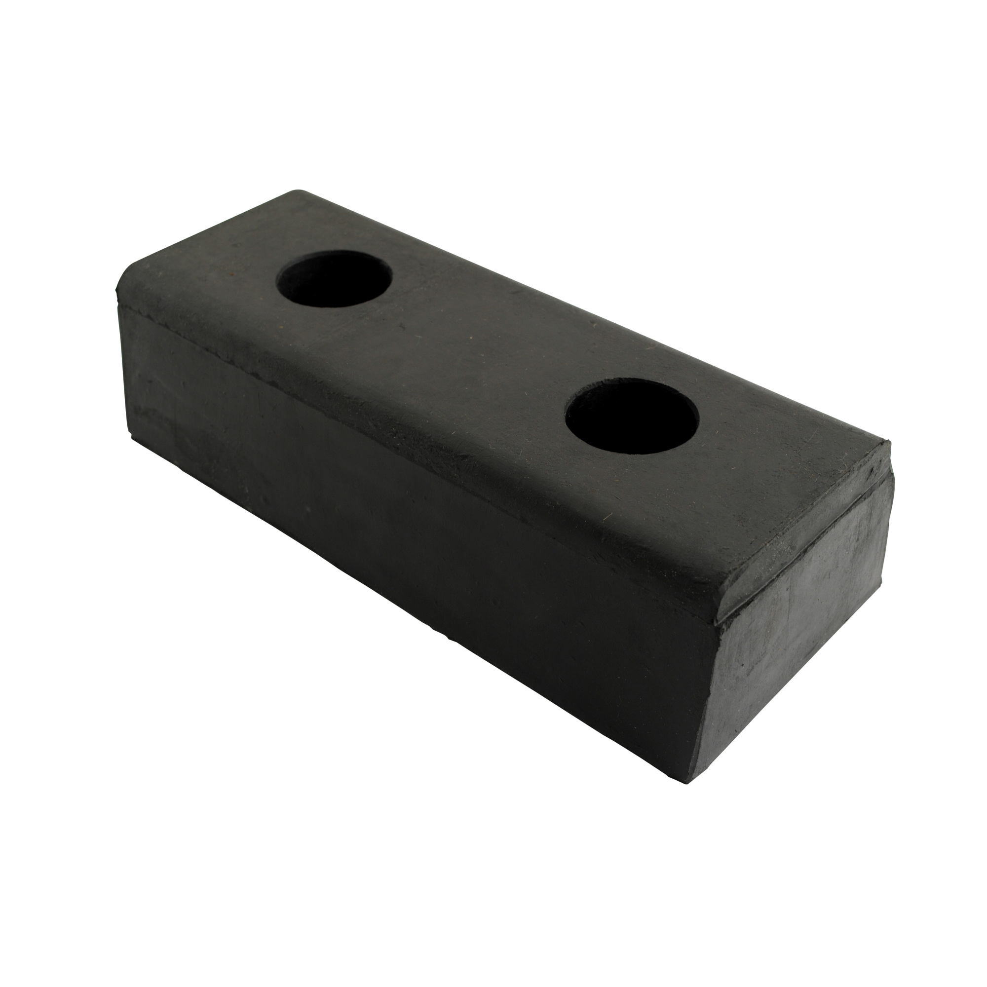 Vestil Molded Rubber Bumper - 10in. Length, High Impact, Fiber Reinforced, 4-Pack, Model# DBE-10-4